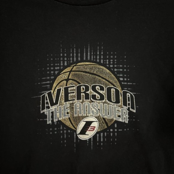 Iverson The Answer Reebok Vintage T-Shirt Size  L - Picture 2 of 4